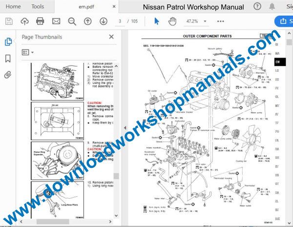 Nissan Patrol Workshop Manual